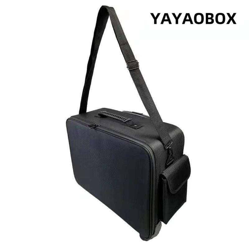 Large Capacity Height-Up Professional Pull Rod Bag Professional Tattoo Cosmetic Case Makeup Eyelash Nail Beauty Tools Storage - Image 5